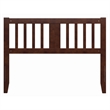 AFI Finley Full Slatted Solid Wood Headboard in Walnut