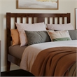 AFI Finley Full Slatted Solid Wood Headboard in Walnut