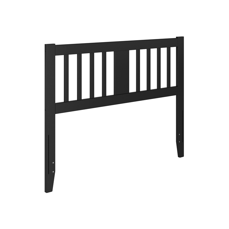 AFI Finley Full Slatted Solid Wood Headboard in Black
