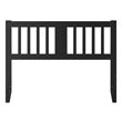AFI Finley Full Slatted Solid Wood Headboard in Black