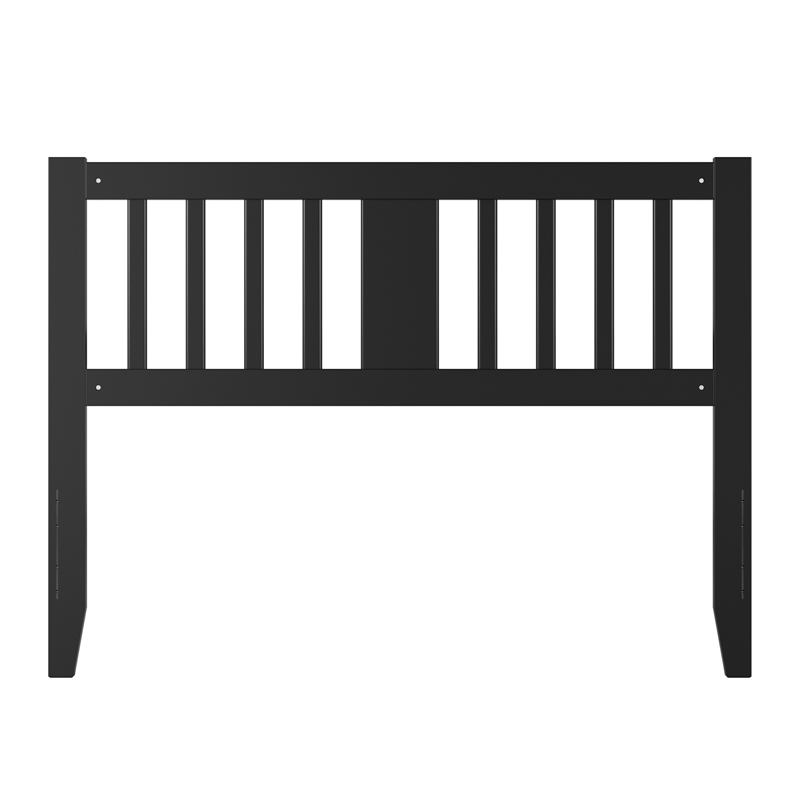 AFI Finley Full Slatted Solid Wood Headboard in Black