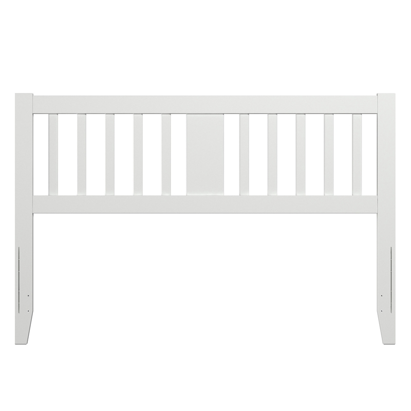 AFI Finley Queen Slatted Solid Wood Headboard in White