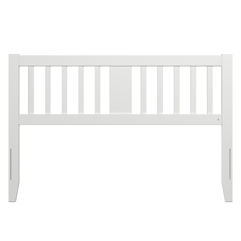 AFI Finley Queen Slatted Solid Wood Headboard in White