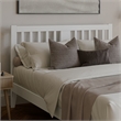AFI Finley Queen Slatted Solid Wood Headboard in White
