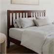 AFI Finley Queen Slatted Solid Wood Headboard in Walnut