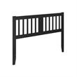 AFI Finley Queen Slatted Solid Wood Headboard in Black