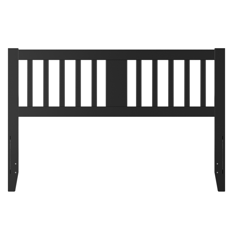 AFI Finley Queen Slatted Solid Wood Headboard in Black