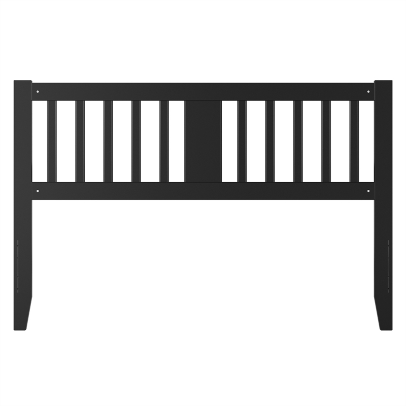 AFI Finley Queen Slatted Solid Wood Headboard in Black