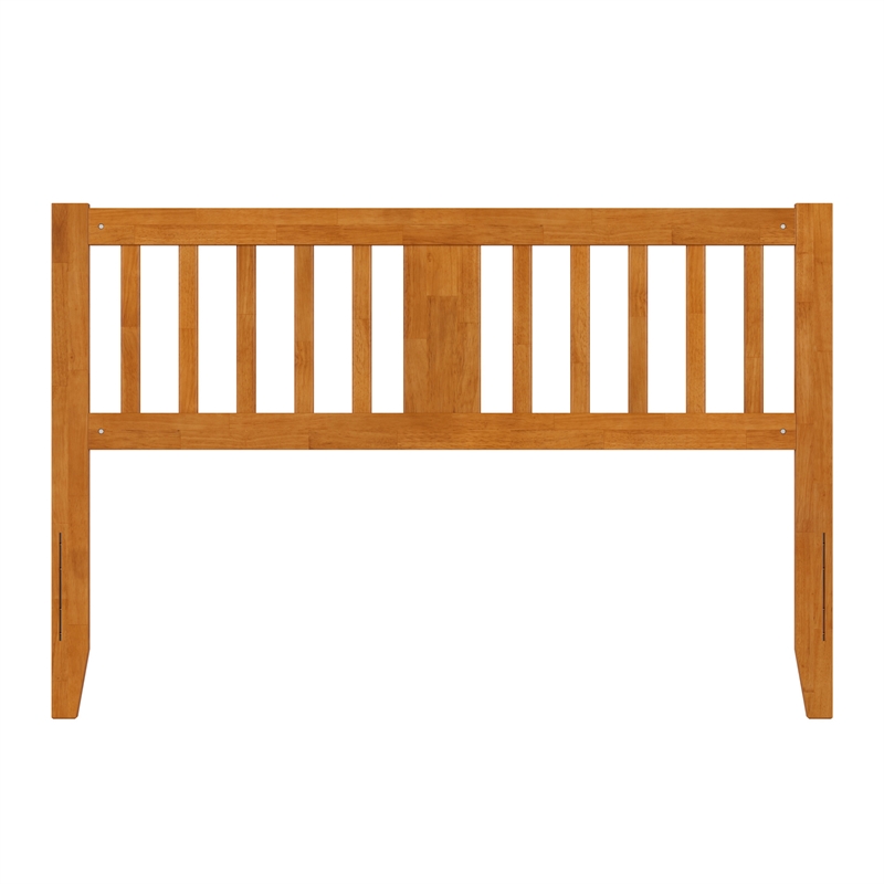 AFI Finley Queen Slatted Solid Wood Headboard in Light Toffee