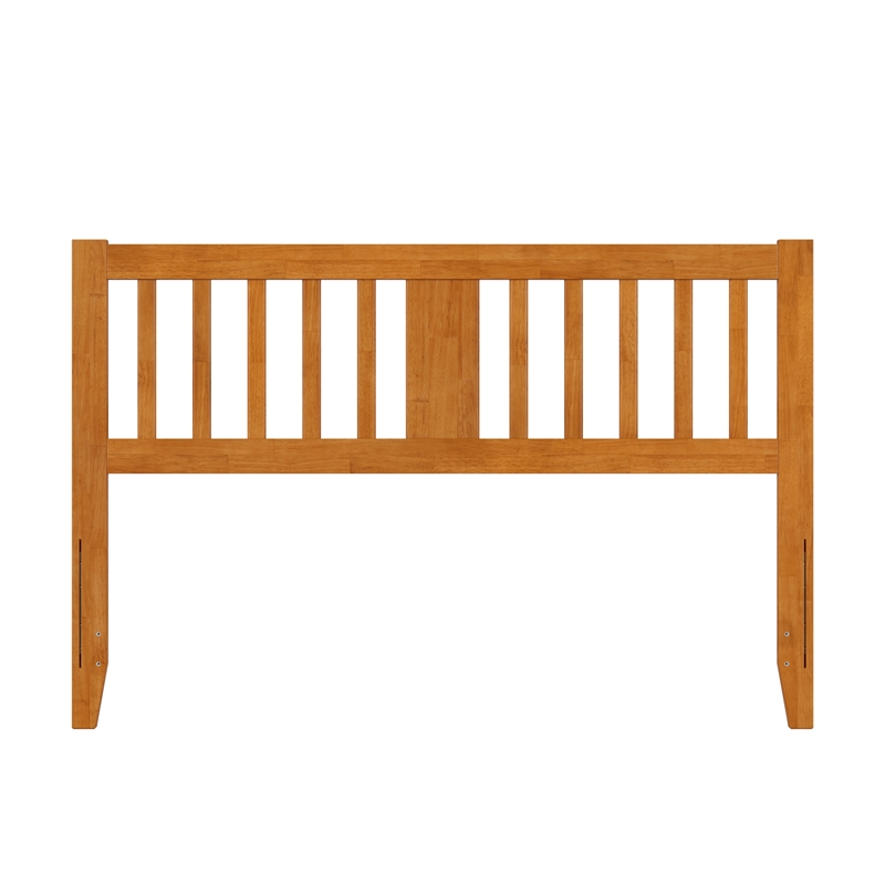 AFI Finley Queen Slatted Solid Wood Headboard in Light Toffee