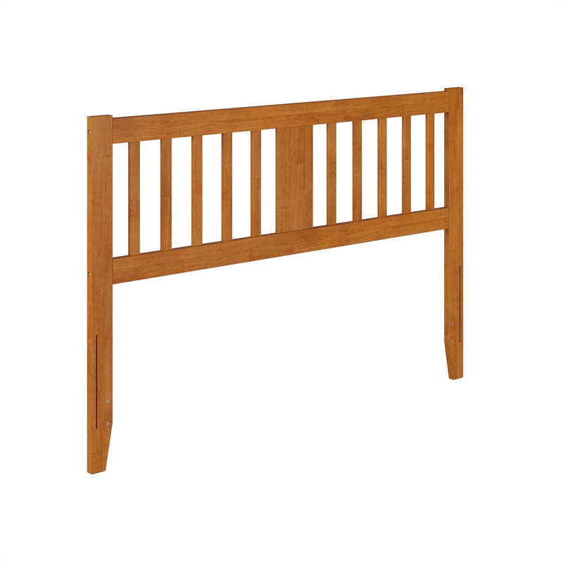 AFI Finley Queen Slatted Solid Wood Headboard in Light Toffee