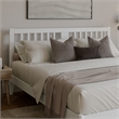 AFI Finley King Slatted Solid Wood Headboard in White
