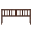 AFI Finley King Slatted Solid Wood Headboard in Walnut