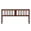 AFI Finley King Slatted Solid Wood Headboard in Walnut