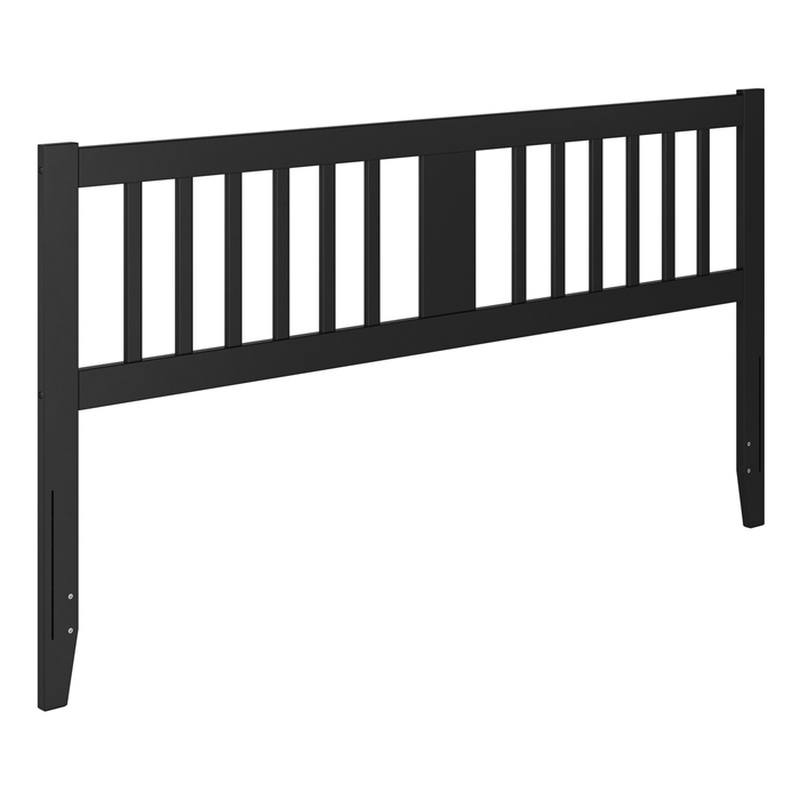 AFI Finley King Slatted Solid Wood Headboard in Black