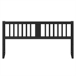 AFI Finley King Slatted Solid Wood Headboard in Black