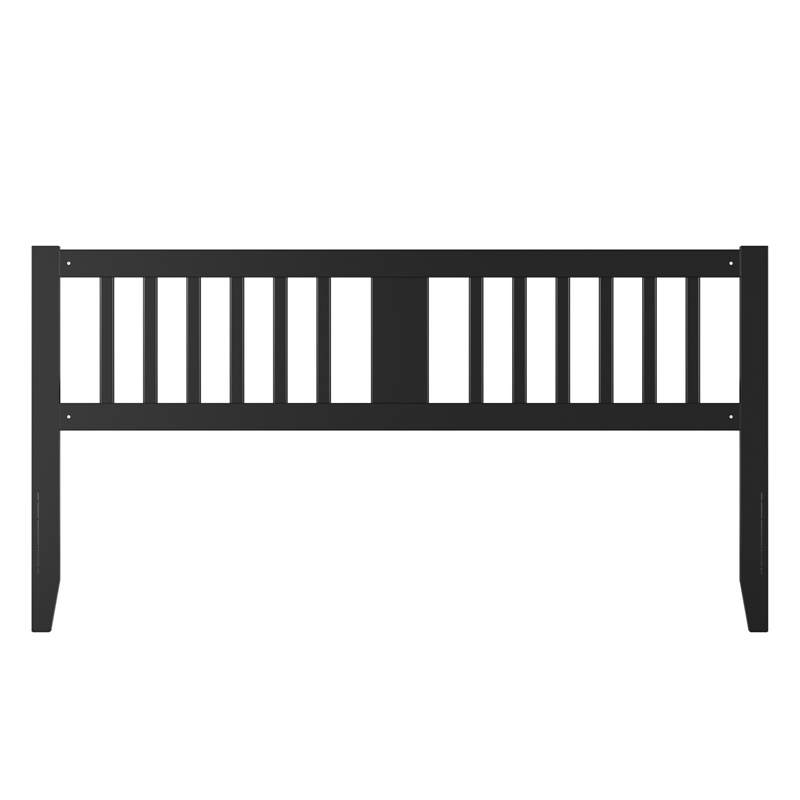 AFI Finley King Slatted Solid Wood Headboard in Black