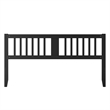 AFI Finley King Slatted Solid Wood Headboard in Black