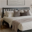 AFI Finley King Slatted Solid Wood Headboard in Black