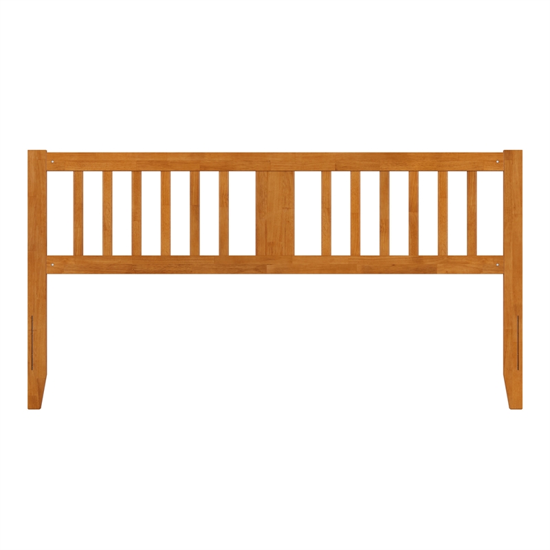 AFI Finley King Slatted Solid Wood Headboard in Light Toffee