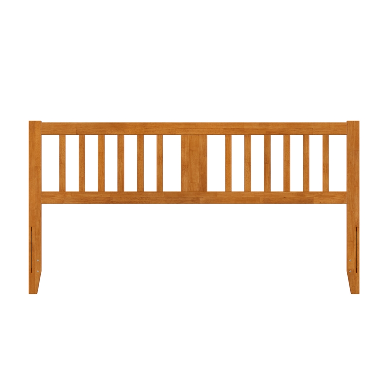AFI Finley King Slatted Solid Wood Headboard in Light Toffee
