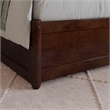 Denver Full Wood Platform Bed with Storage Drawers in Walnut