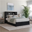 Denver Full Wood Platform Bed with Storage Drawers in Black