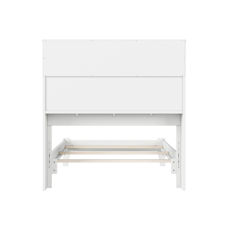 Denver Twin Wood Foundation Bed in White