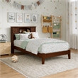 Denver Twin Wood Foundation Bed in Walnut