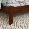 Denver Twin Wood Foundation Bed in Walnut