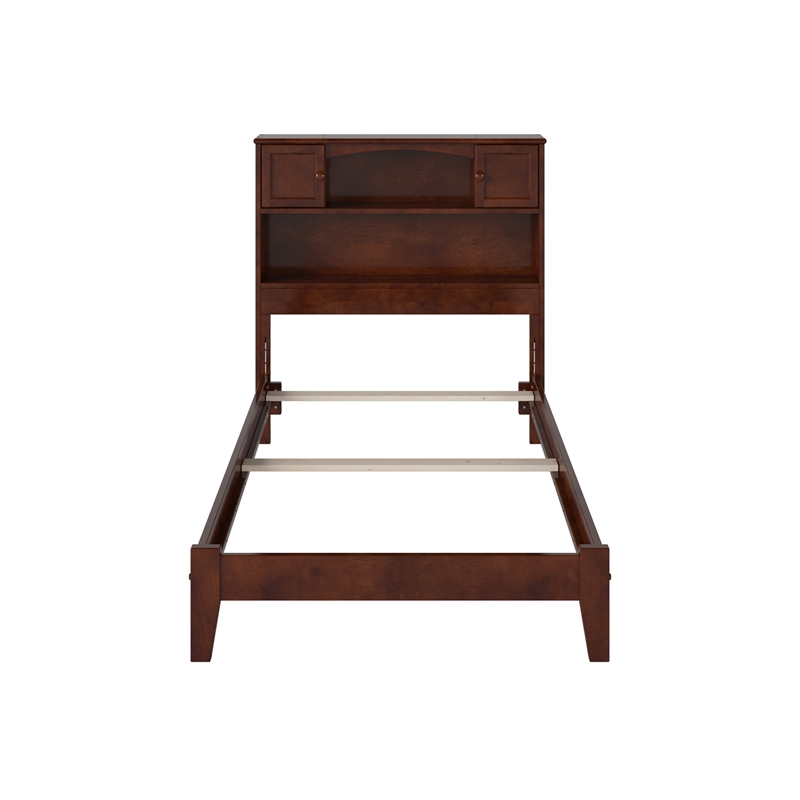 Denver Twin Wood Foundation Bed in Walnut