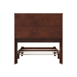 Denver Twin Wood Foundation Bed in Walnut
