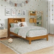 Denver Twin Wood Foundation Bed in Light Toffee