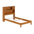 Denver Twin Wood Foundation Bed in Light Toffee