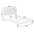 Denver Full Wood Foundation Bed in White