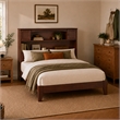 Denver Full Wood Foundation Bed in Walnut