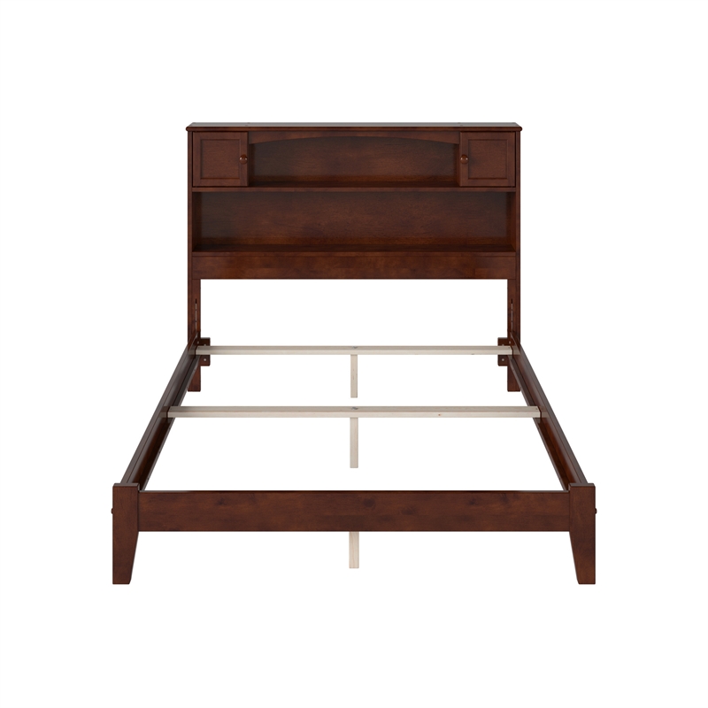Denver Full Wood Foundation Bed in Walnut
