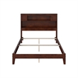 Denver Full Wood Foundation Bed in Walnut