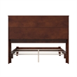 Denver Full Wood Foundation Bed in Walnut
