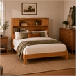 Denver Full Wood Foundation Bed in Light Toffee