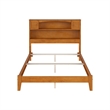 Denver Full Wood Foundation Bed in Light Toffee