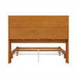 Denver Full Wood Foundation Bed in Light Toffee