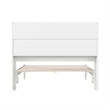 Denver Full Wood Platform Bed in White