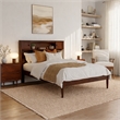 Denver Full Wood Platform Bed in Walnut
