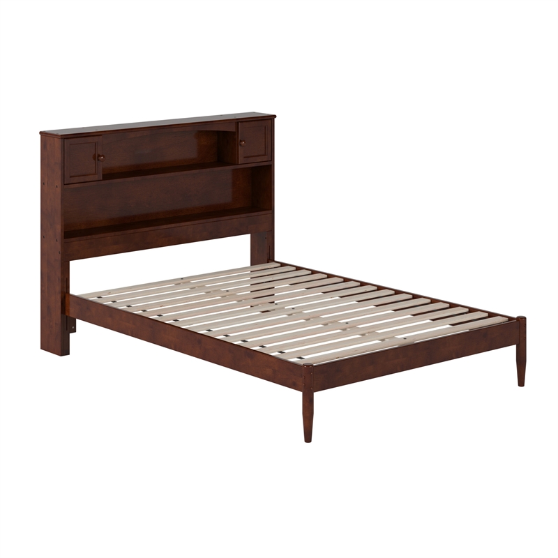 Denver Full Wood Platform Bed in Walnut