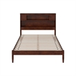 Denver Full Wood Platform Bed in Walnut