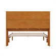 Denver Full Wood Platform Bed in Light Toffee