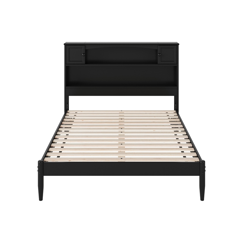 Denver Full Wood Platform Bed in Black