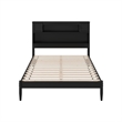 Denver Full Wood Platform Bed in Black