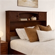 Denver Twin XL Wood Platform Bed in Walnut